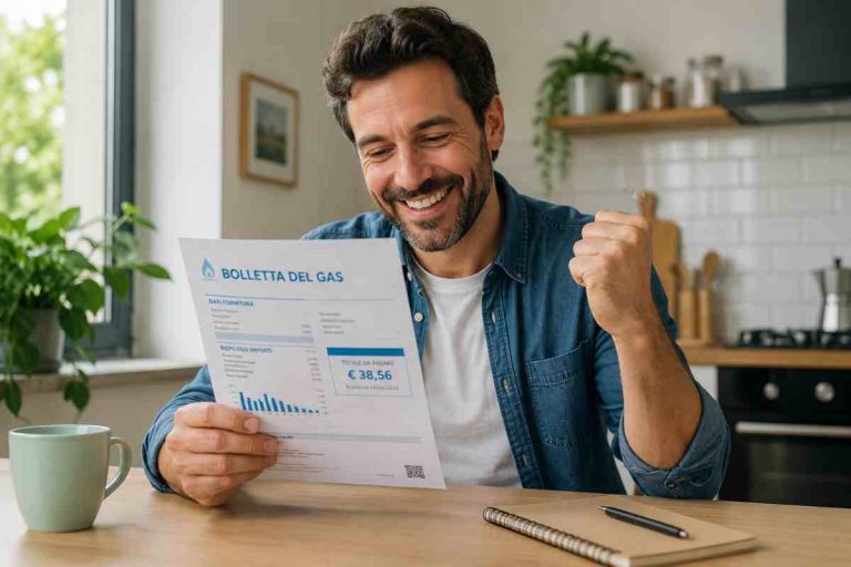 uomo consulta bolletta